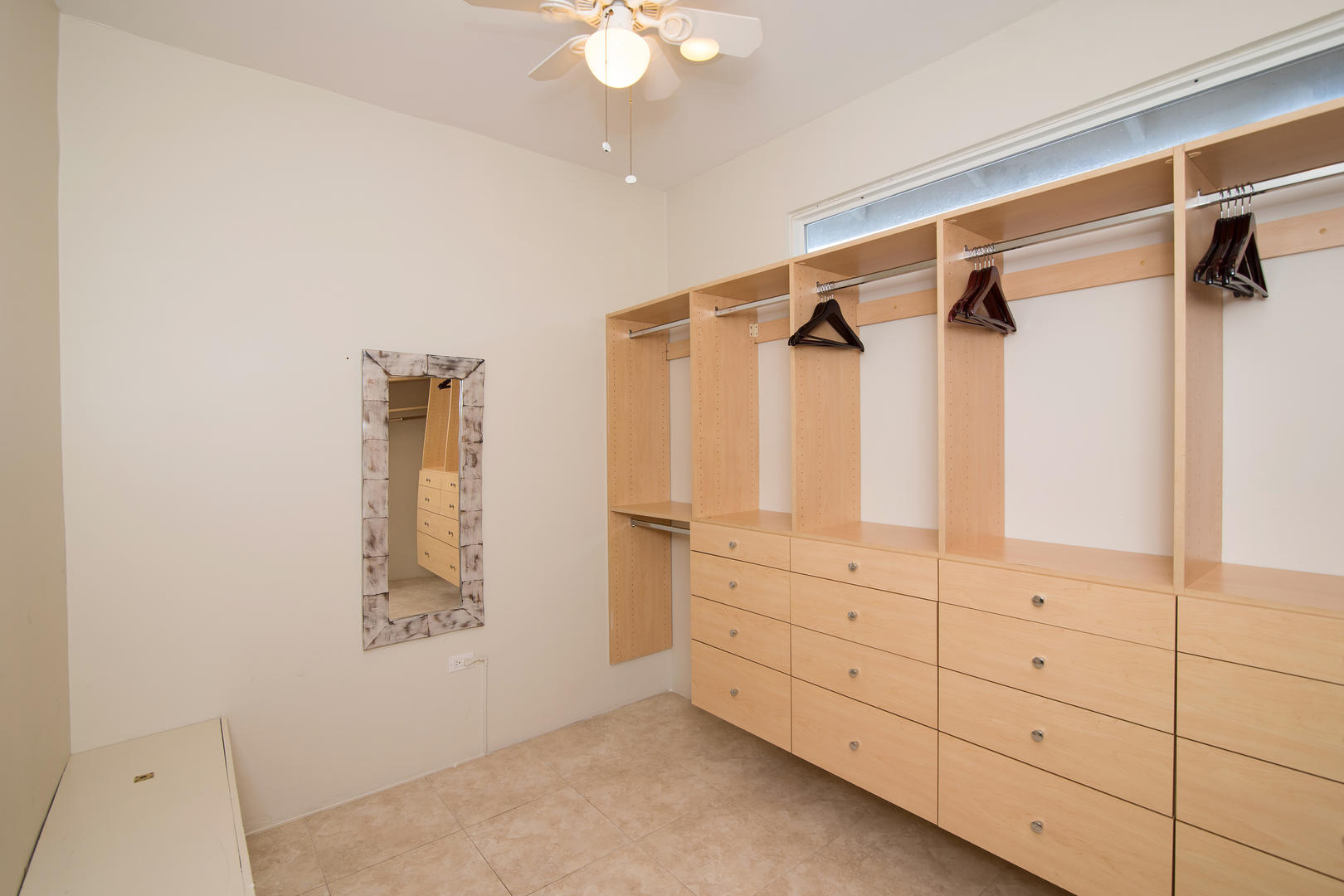 Upstairs West King Master Closet.