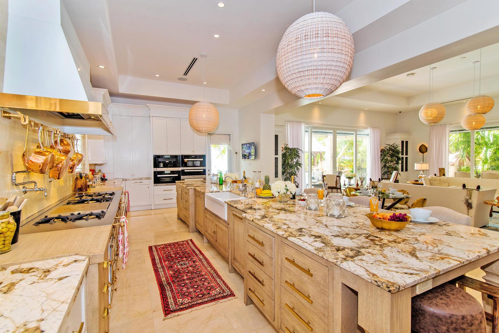 It features all top of the line appliances. 