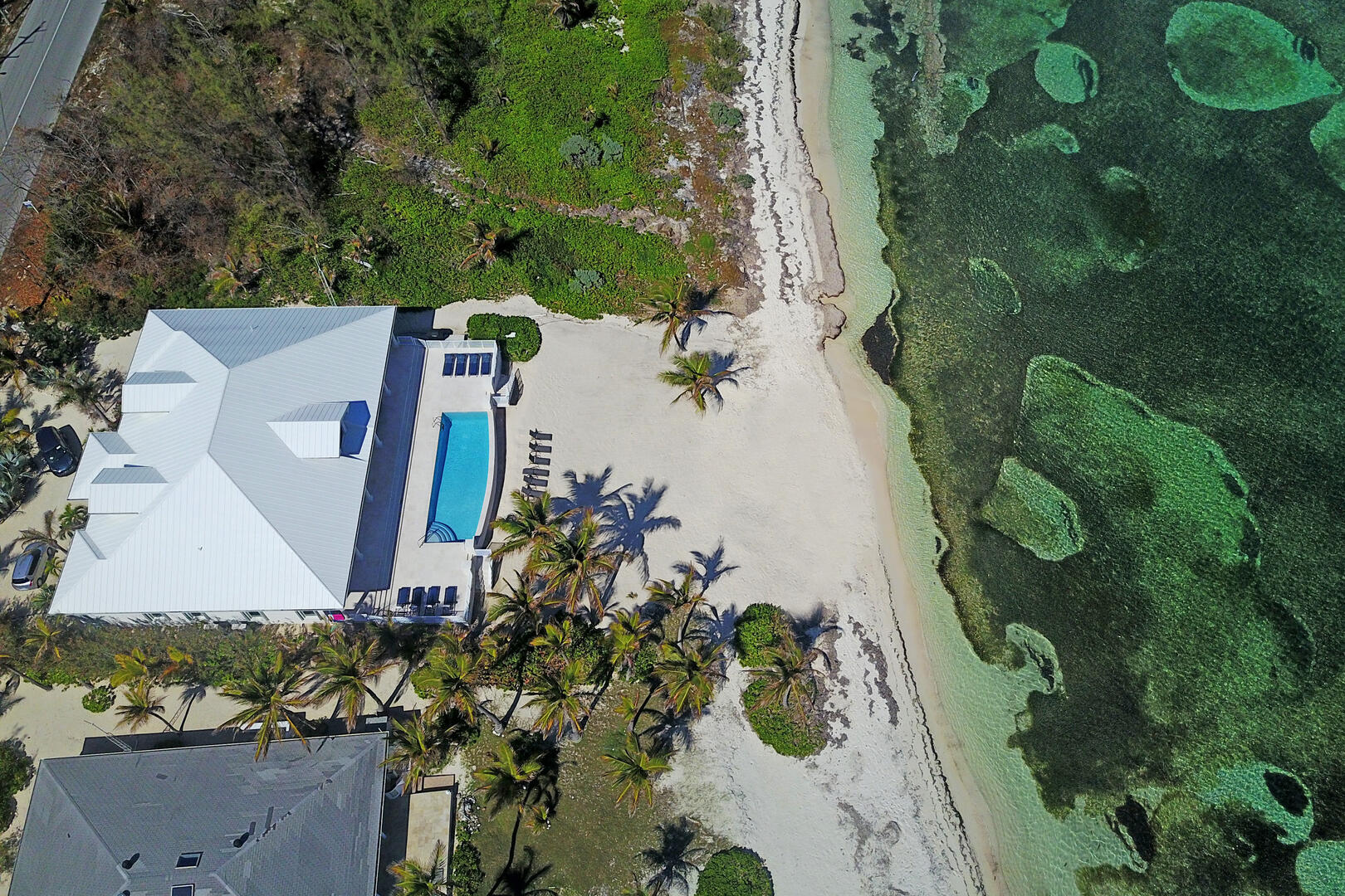 Aerial view of Ocean Kai's beach.