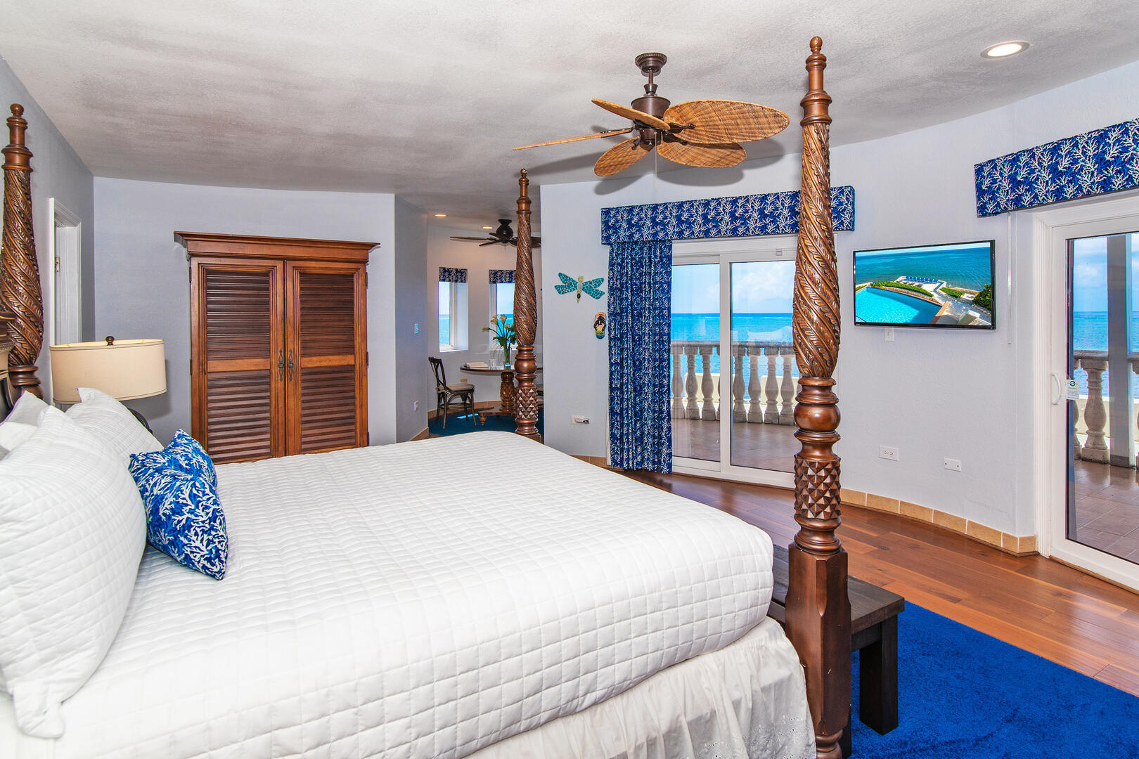 The Third Floor Suite offers a private balcony and panoramic ocean views.