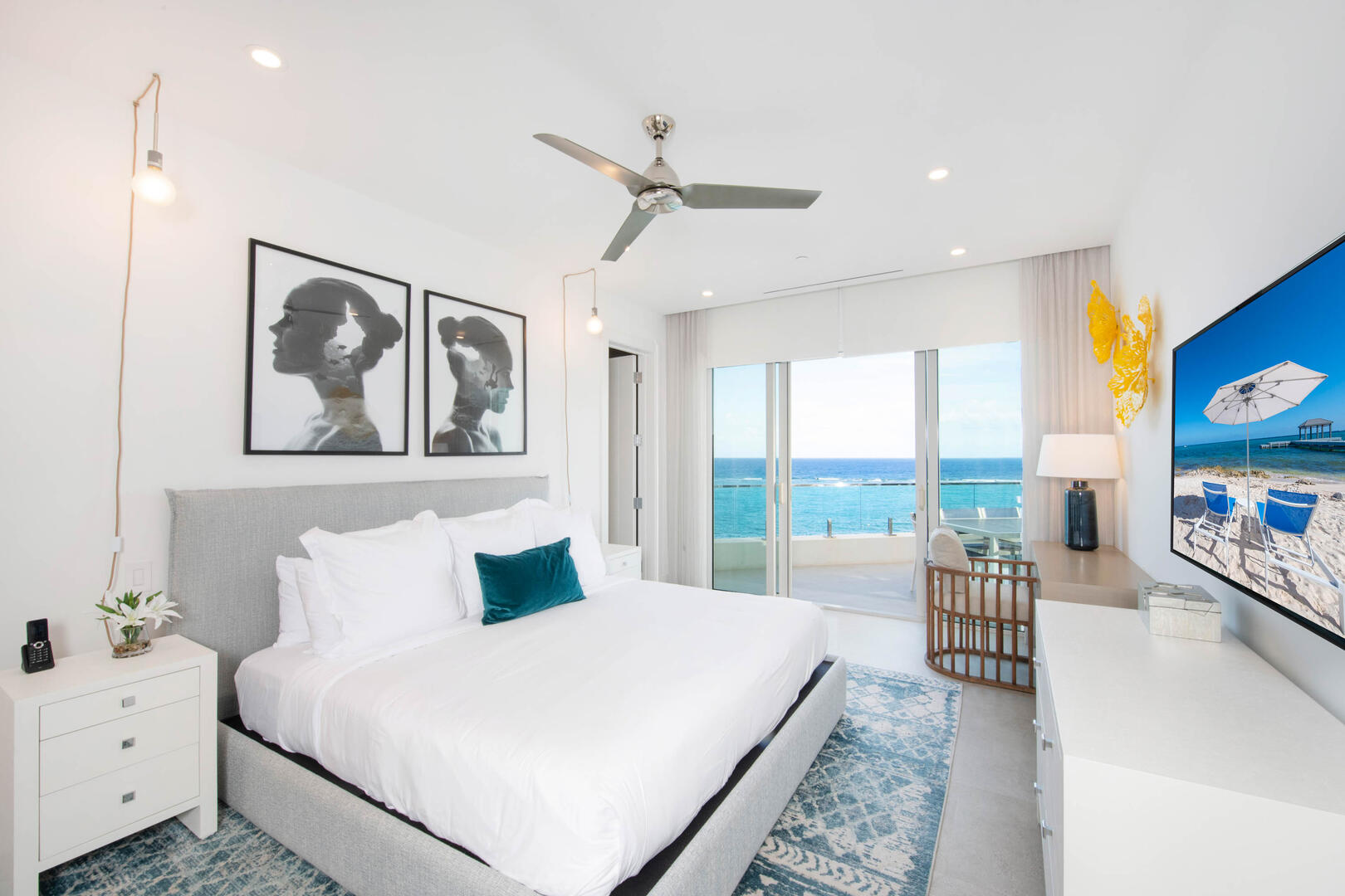 Primary Suite with king bed.