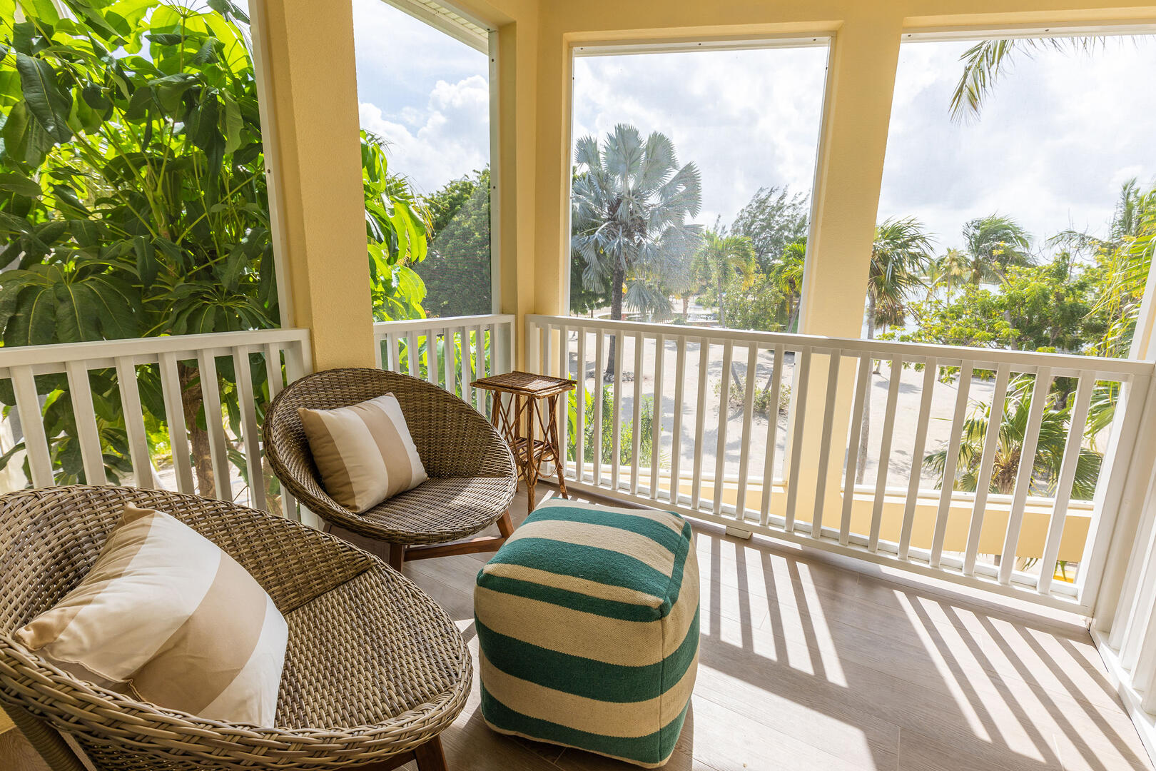 Elevated views from the bedroom balconies. 