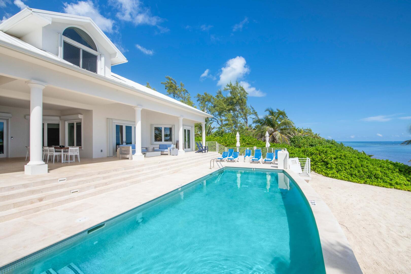 Welcome to Ocean Kai, a sleek 6-bedroom oceanfront villa in North Side. 