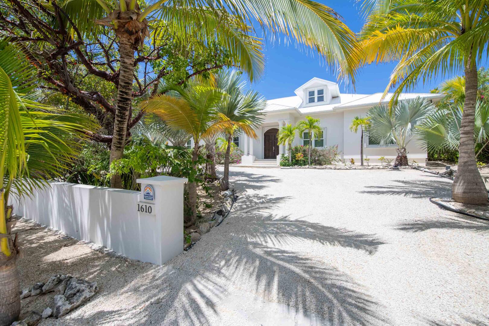 Front entrance and driveway. 
