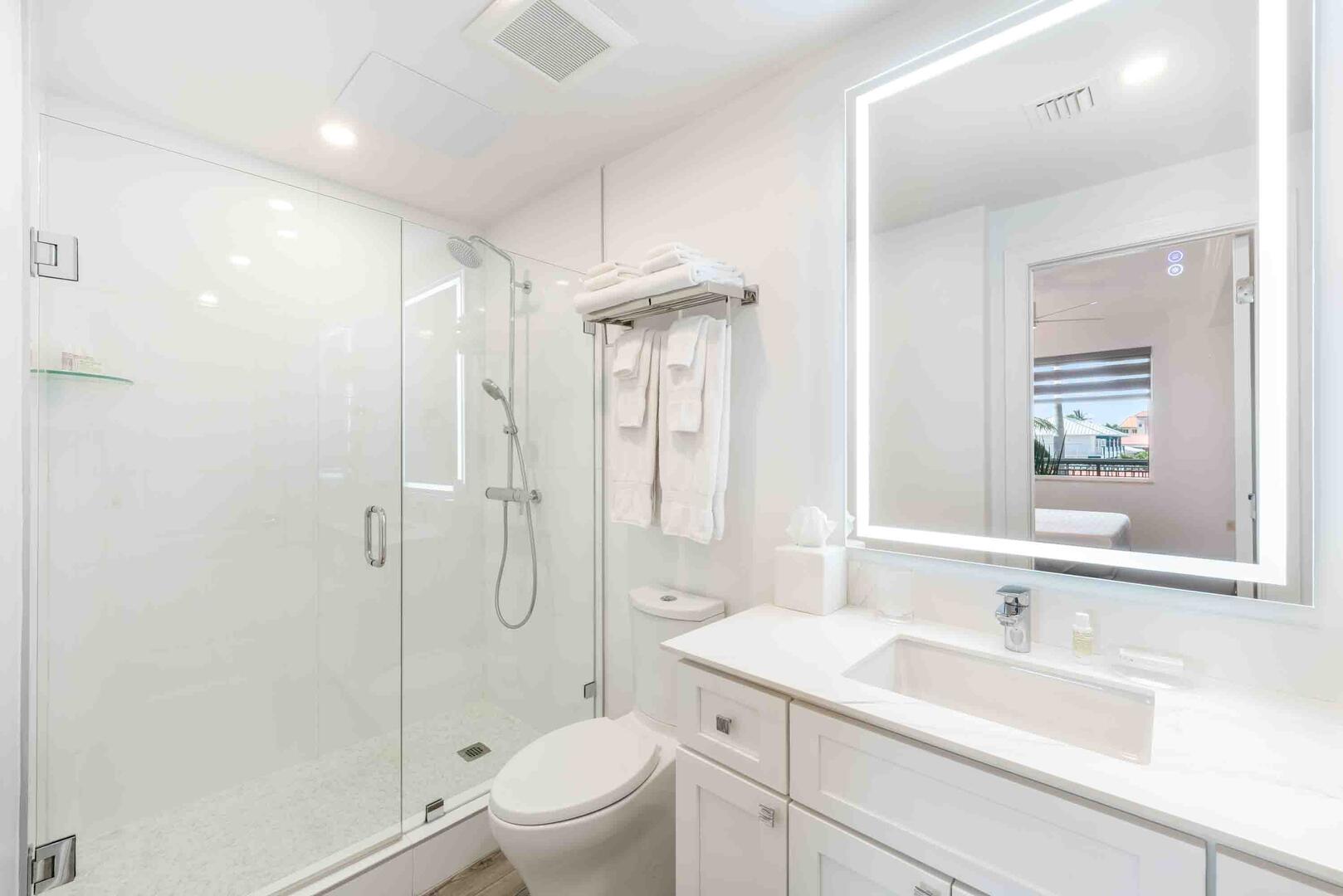Guest Ensuite #1 with shower. 