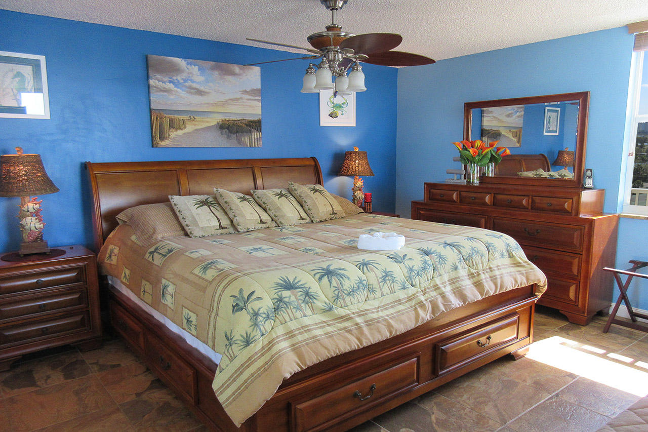 King Sized Bed at Estero Beach And Tennis Club 803C
