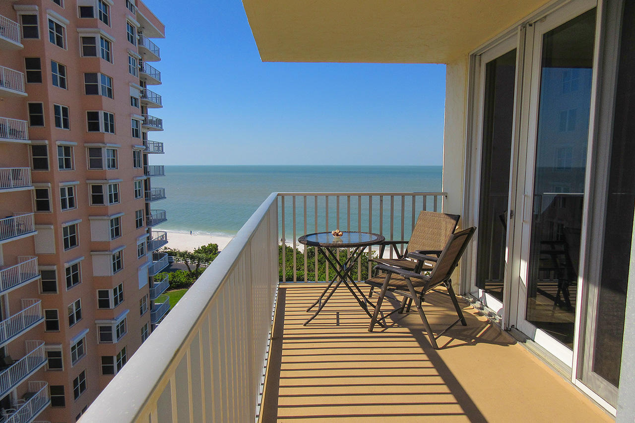 Gulf View from Balcony of Estero Beach And Tennis Club 803C