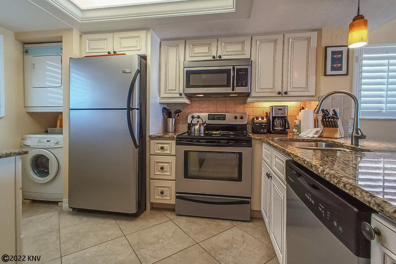 Beautifully remodeled kitchen comes with new stainless steel appliances