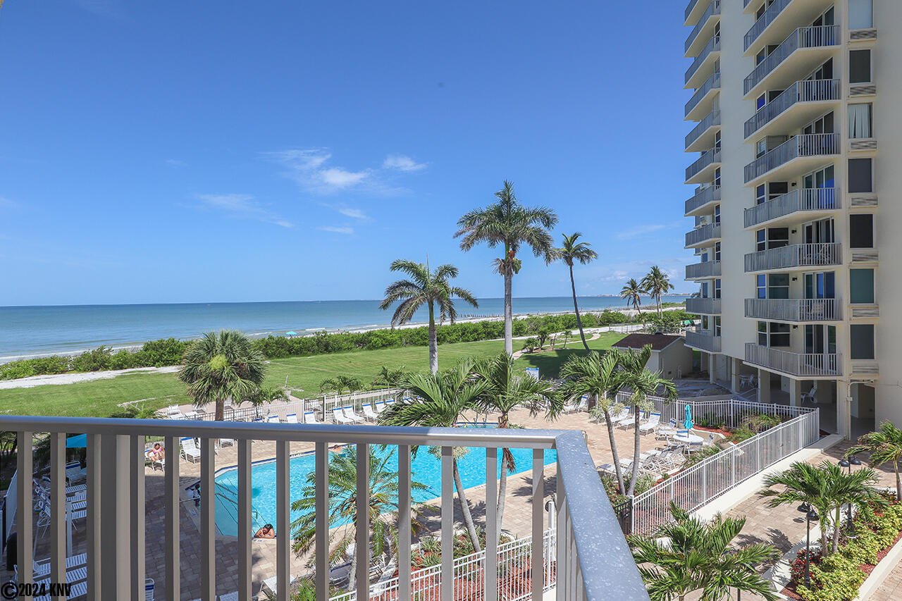 The 2nd Floor Balcony features a view of the Pool and the Gulf