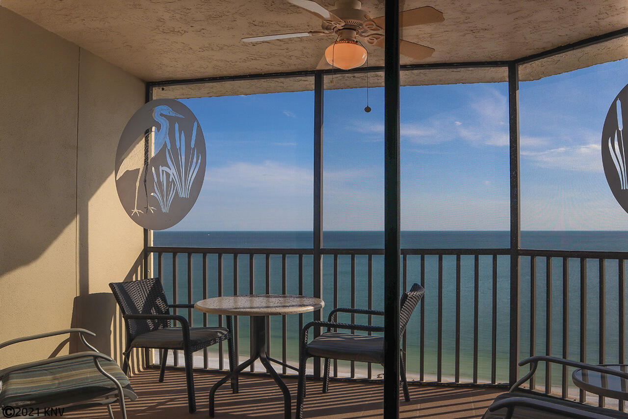 Screened In Lanai with direct Gulf view