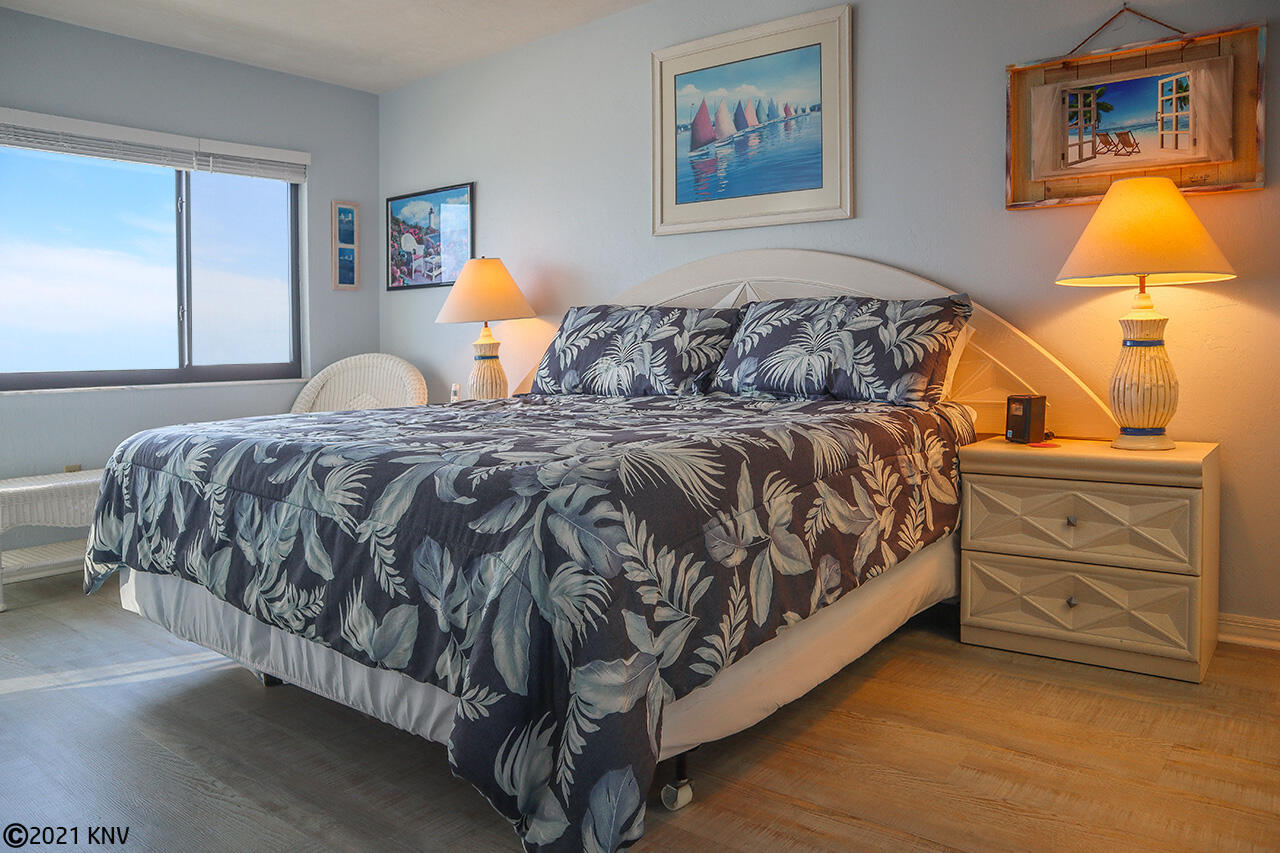 Master Bedroom has King sized bed