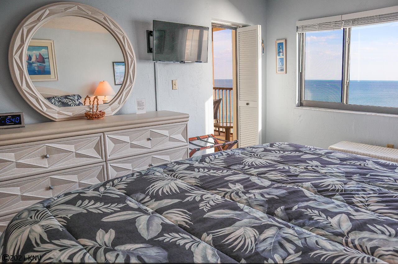 Master Bedroom has its own TV and beautiful views