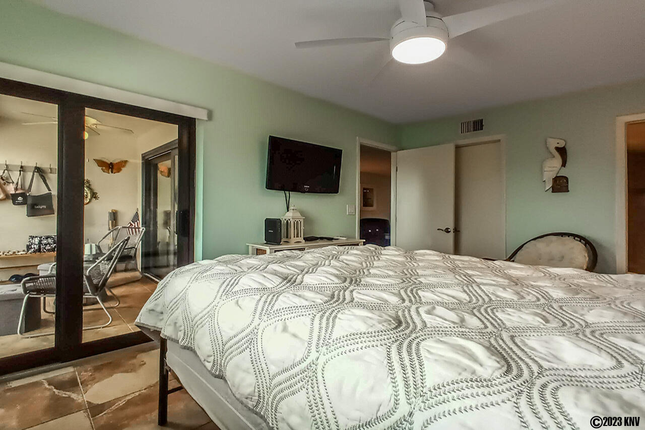 Master Bedroom has a private lanai access