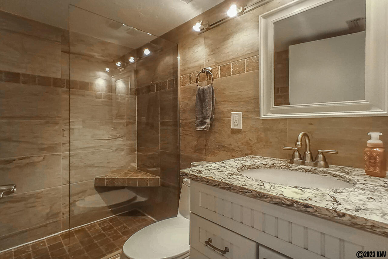 Newly Remodeled Guest Bath with Gorgeous Walk In Shower
