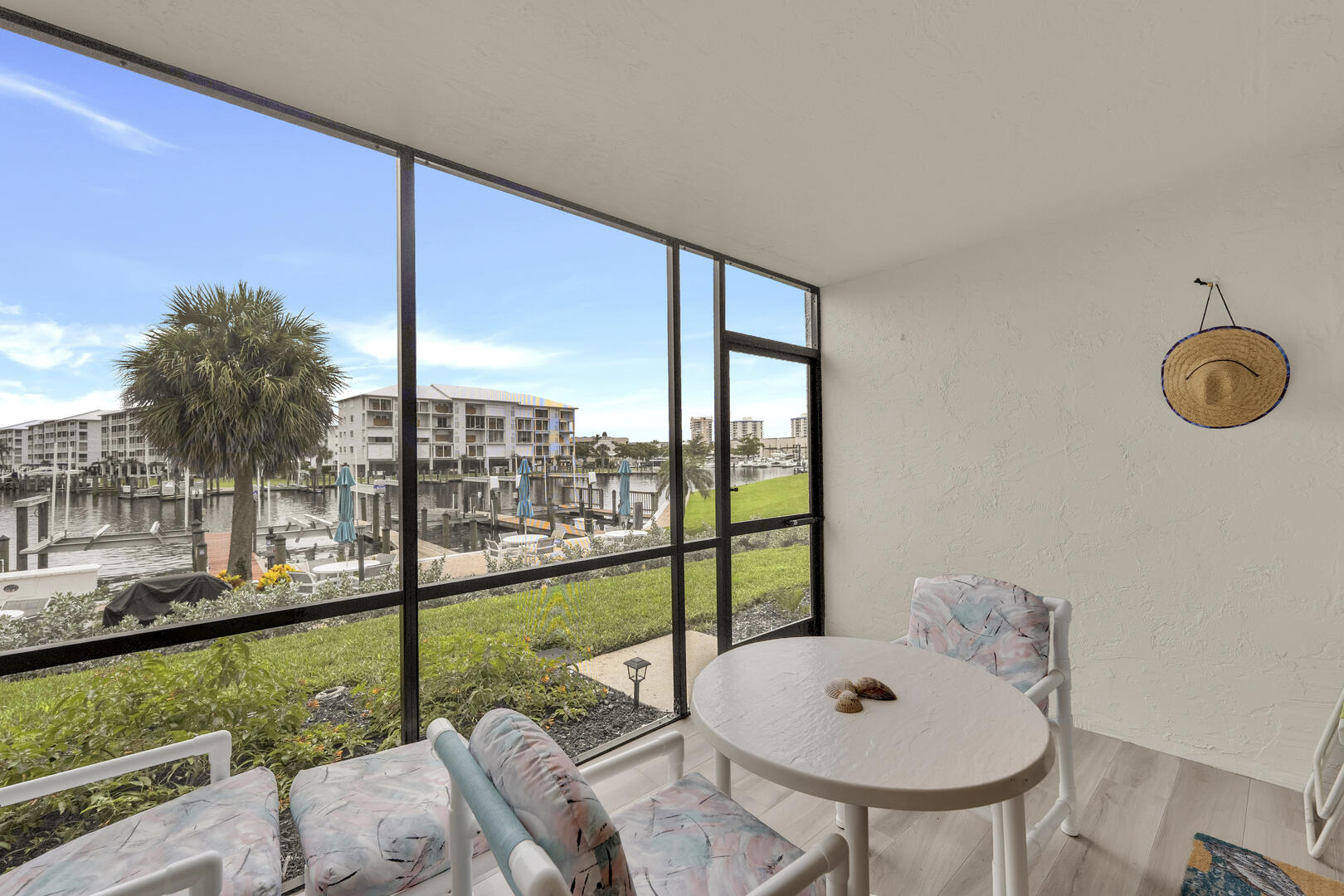 Relax on your screened in Lani with canal views and sea breeze