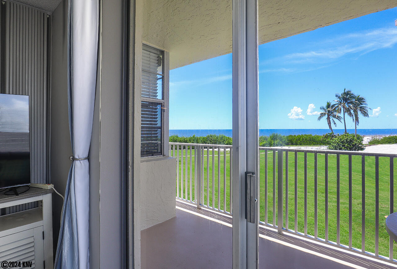 Gulf View from the Balcony of Estero Beach and Tennis Club 107A