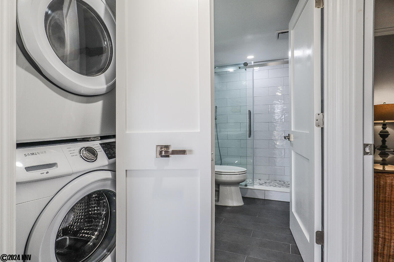 Washer and Dryer in the condo means no going home with dirty laundry!