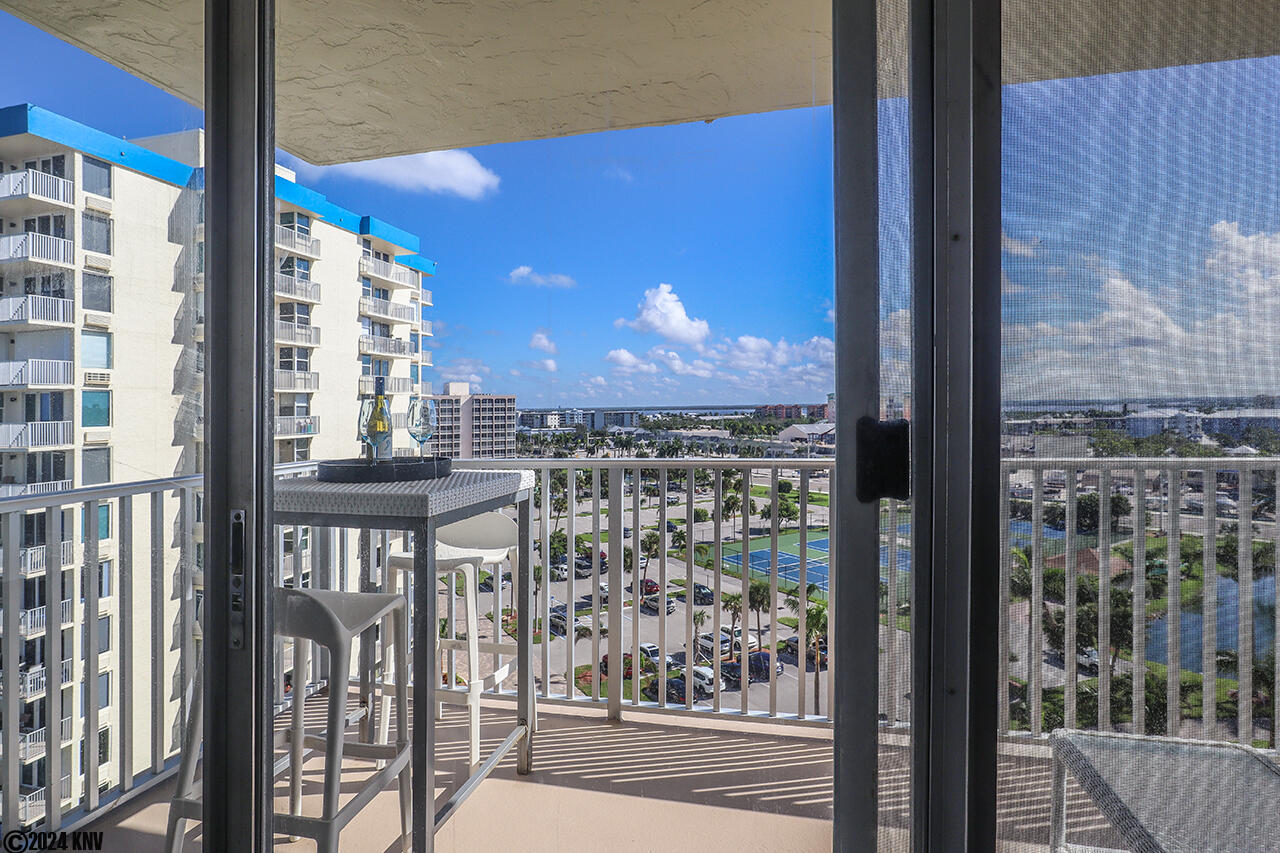 Your Balcony opens up to a spectacular view of the island and Gulf