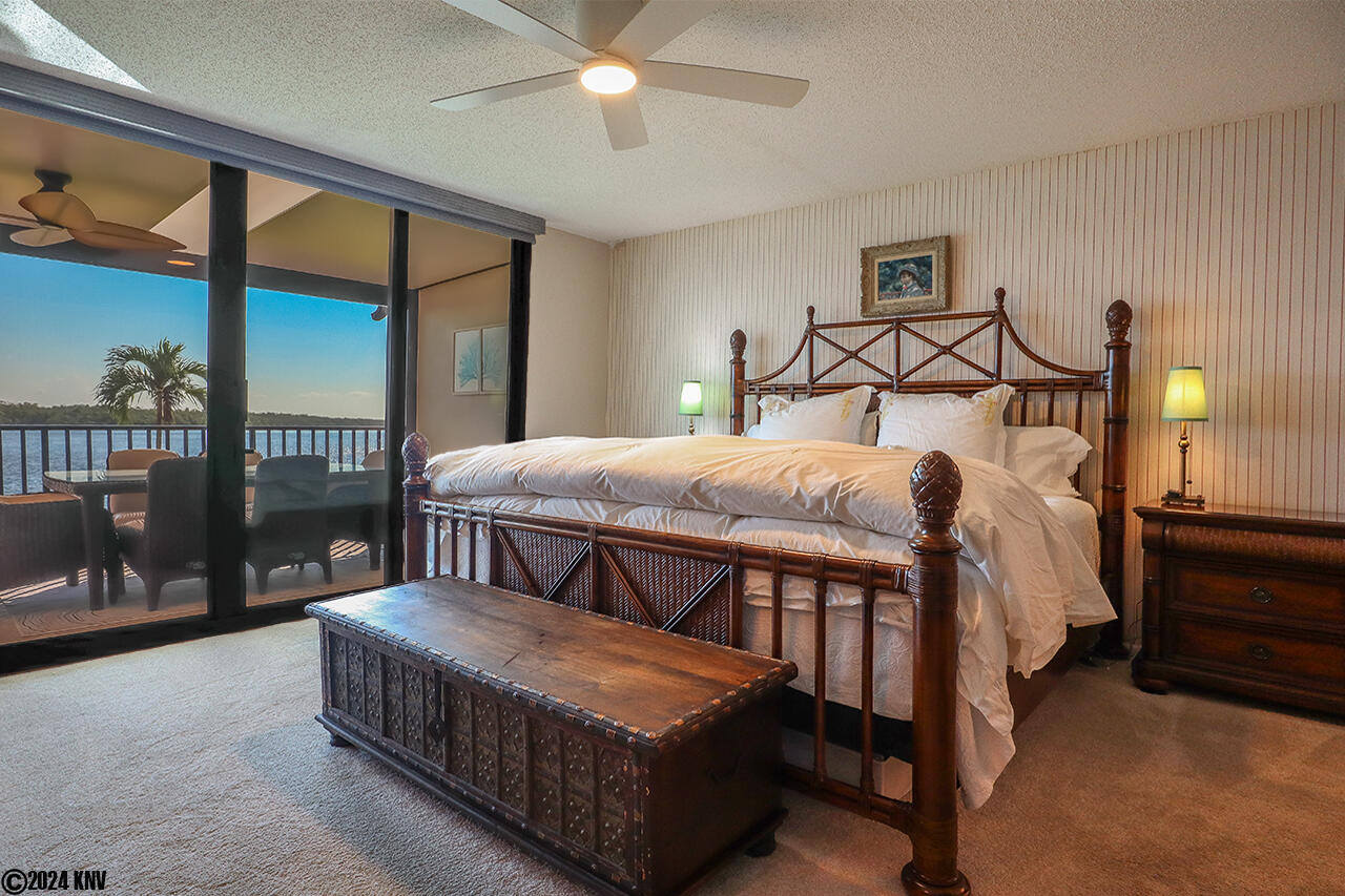 Master Bedroom is beautifully decorated with a King Sized Bed