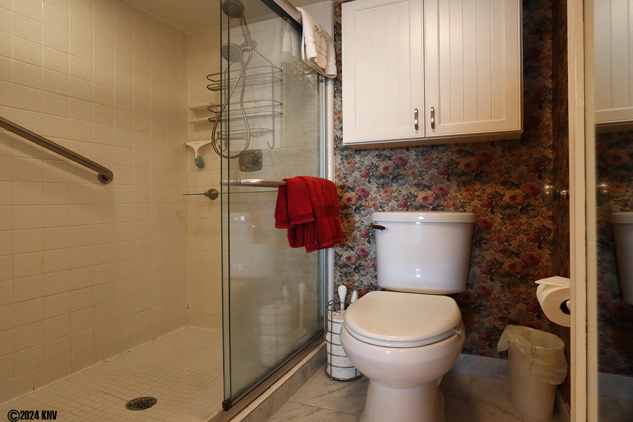 Master Bath features a large vanity and a Walk In Shower