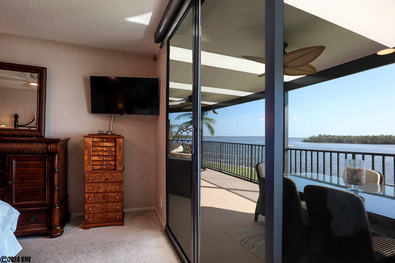 Master Bedroom has its own private Lanai Access and shares the wonderful view of the Bay