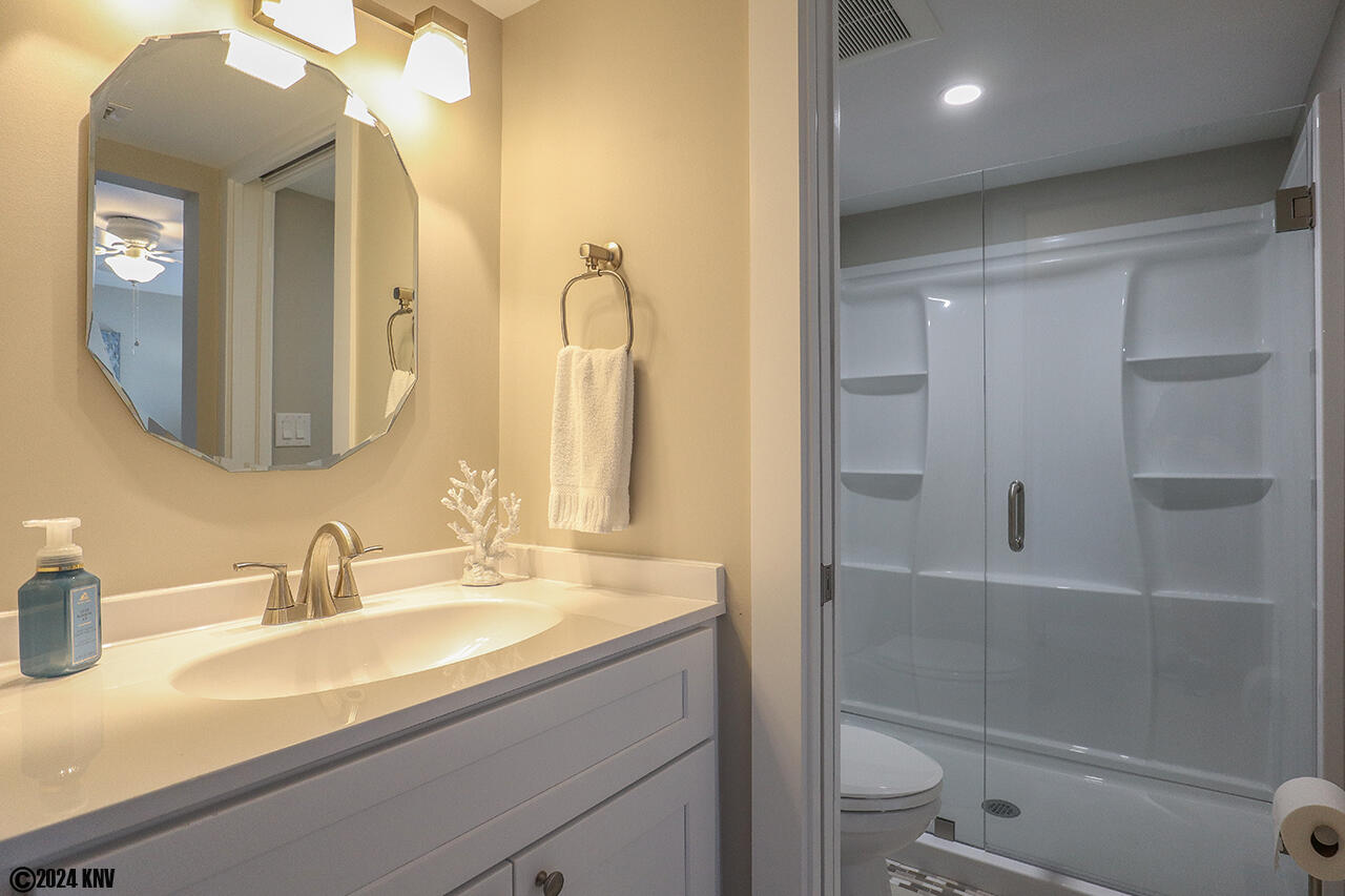 En Suite Bath has been beautifully remodeled.