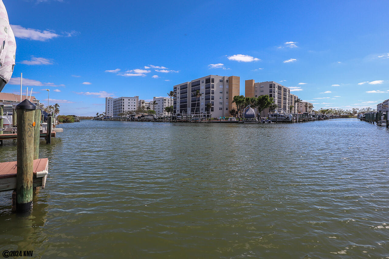 Estero Yacht and Racquet Club sits on the waterfront...Estero Bay inlet minutes from the Gulf by boat