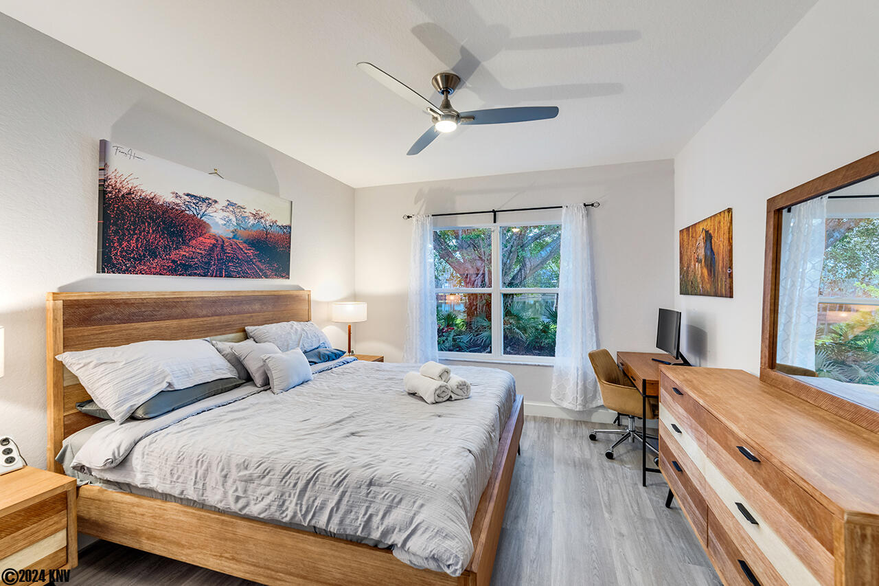 Spacious and comfortable, the Master Bedroom welcomes you after a full day of activity