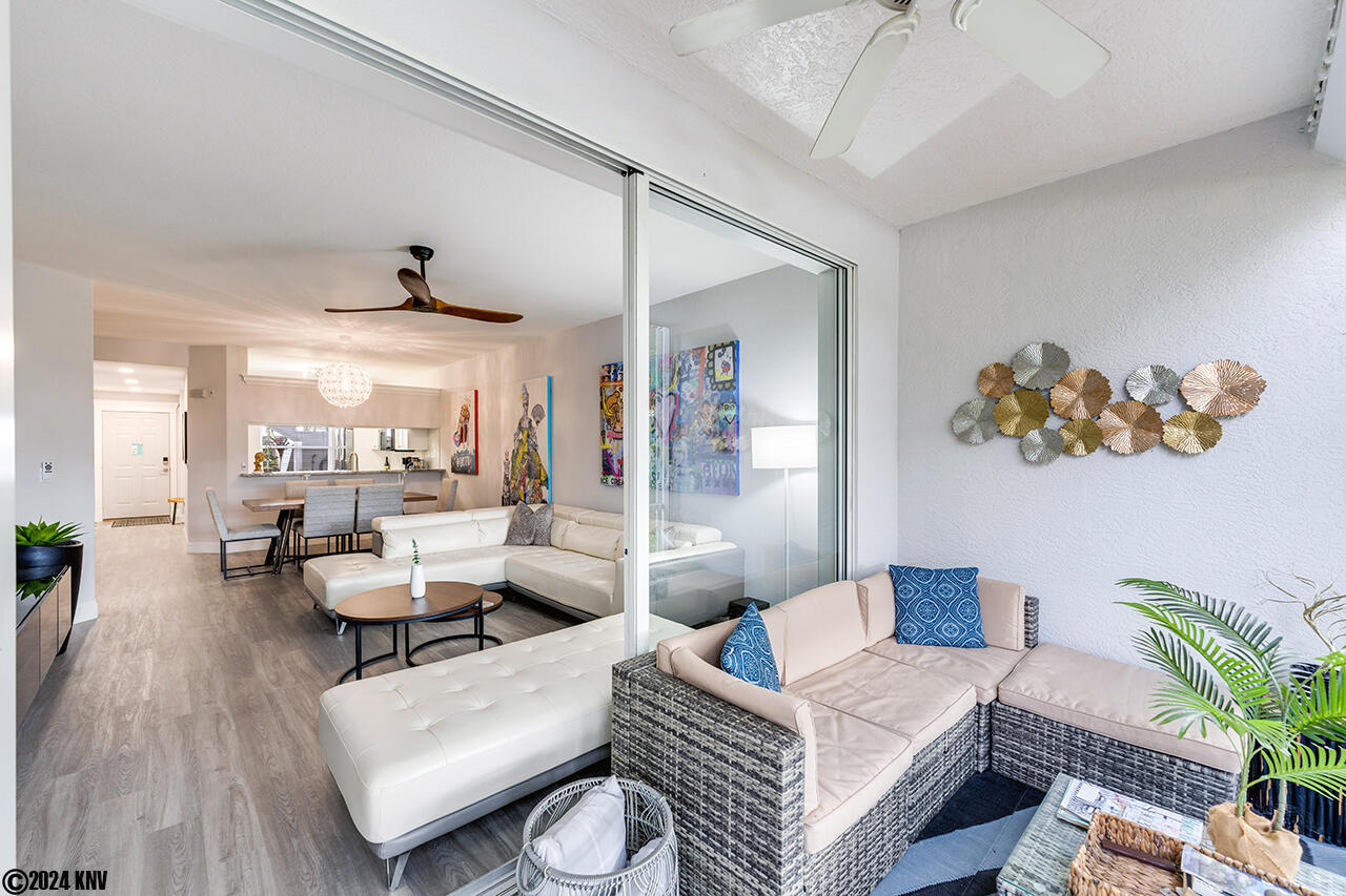 Screened In Lanai is right off the Living Space through glass sliders, offering a lovely view of the Lake from nearly every room