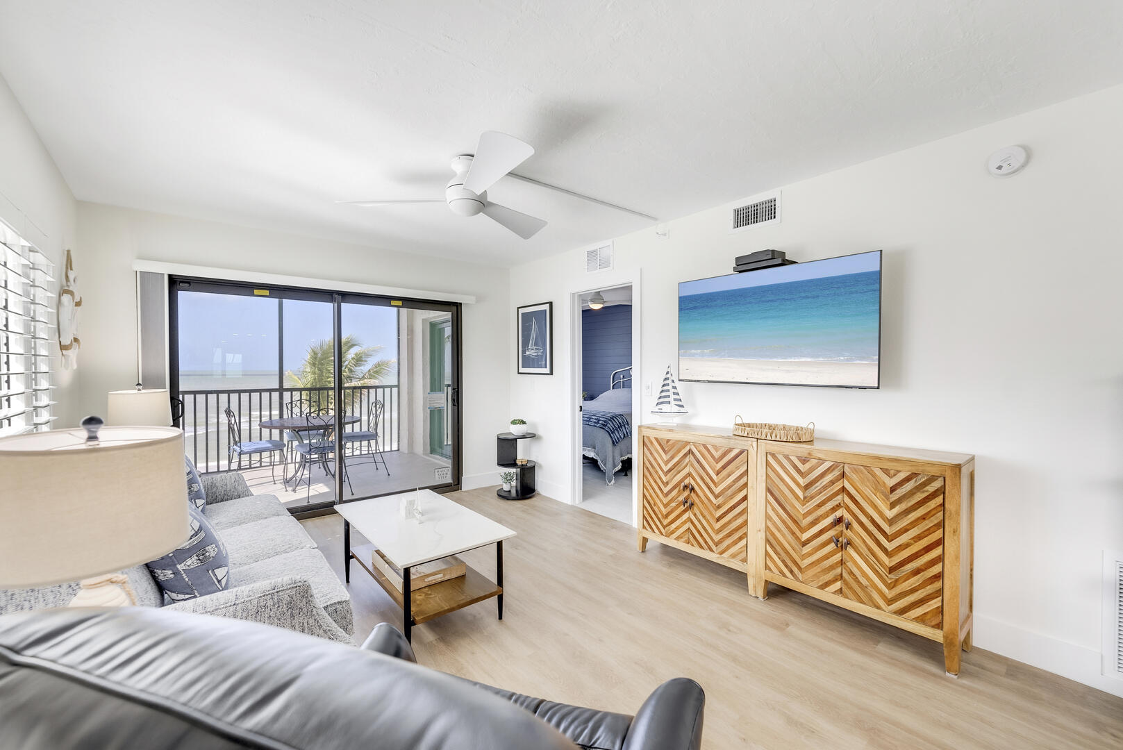 Coastal Style, Comfortable Accommodations featured in this 2B/2B Beachfront Condo