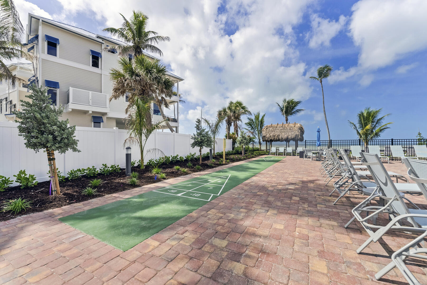 Shuffleboard and Tiki Hut at Seaside
