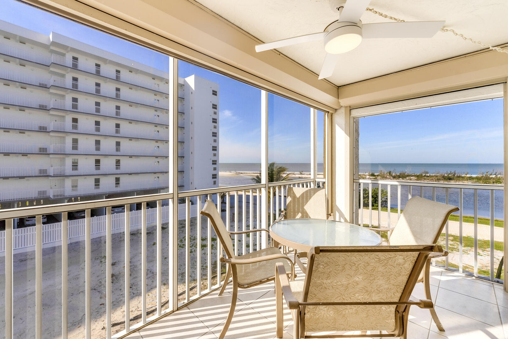 Wonderful View of the Gulf from your Screened In Lanai