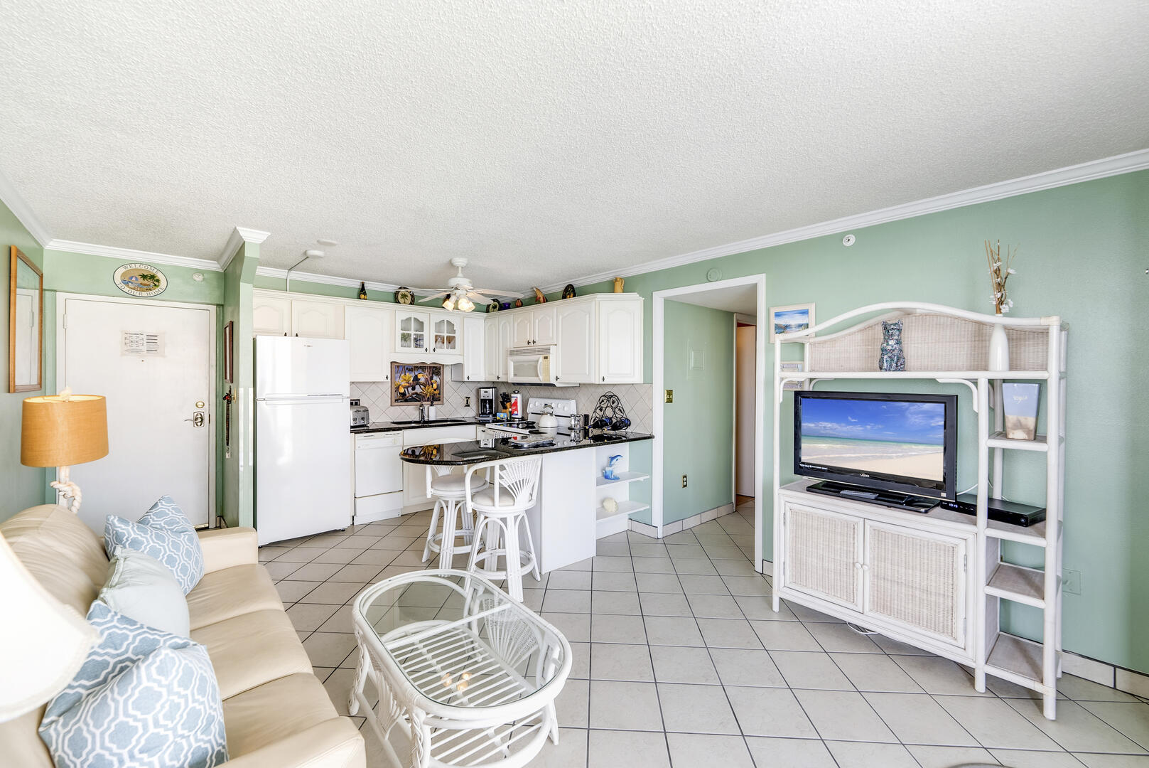 Relax and Enjoy TV from your Vacation Condo