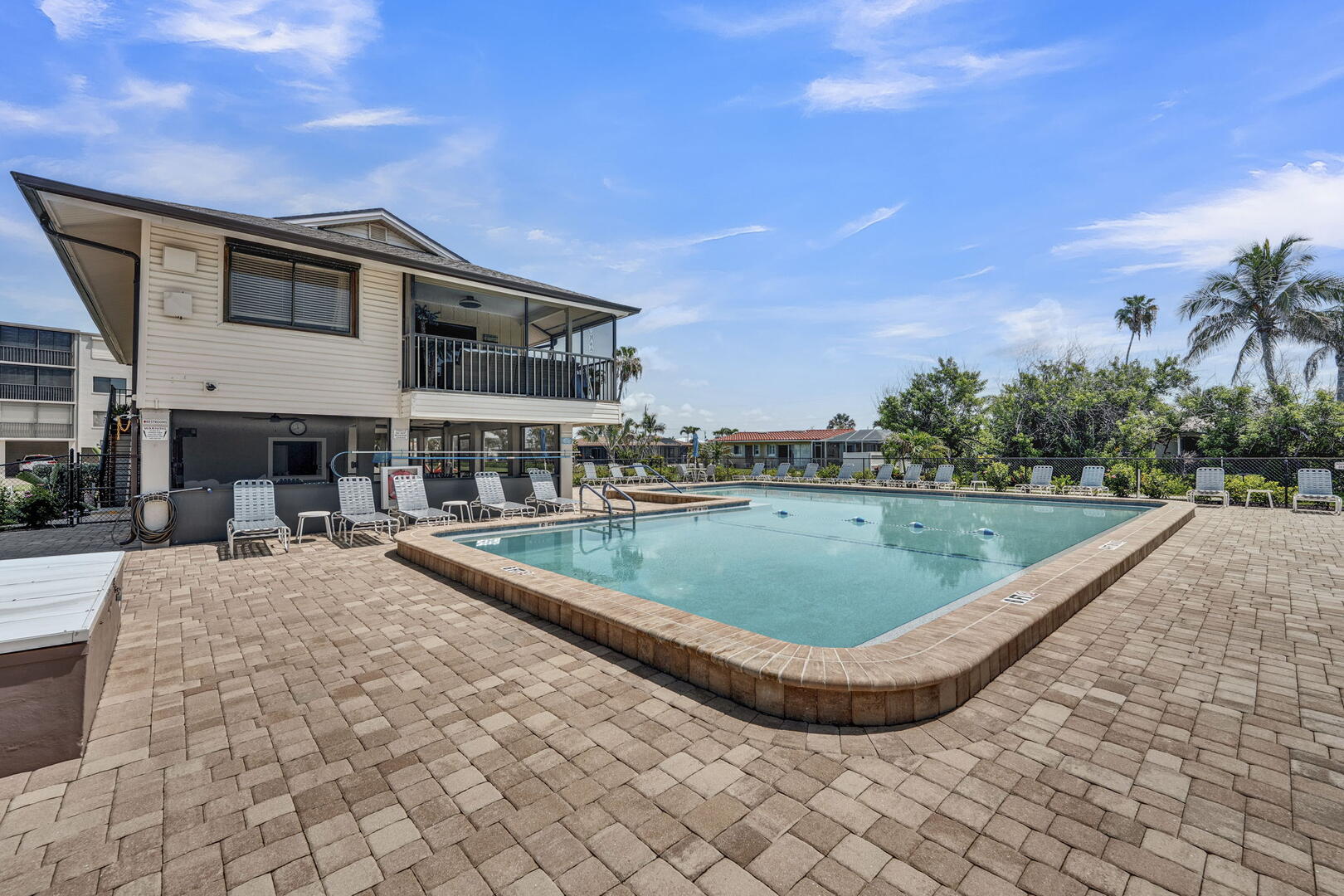 Large sparkling pool