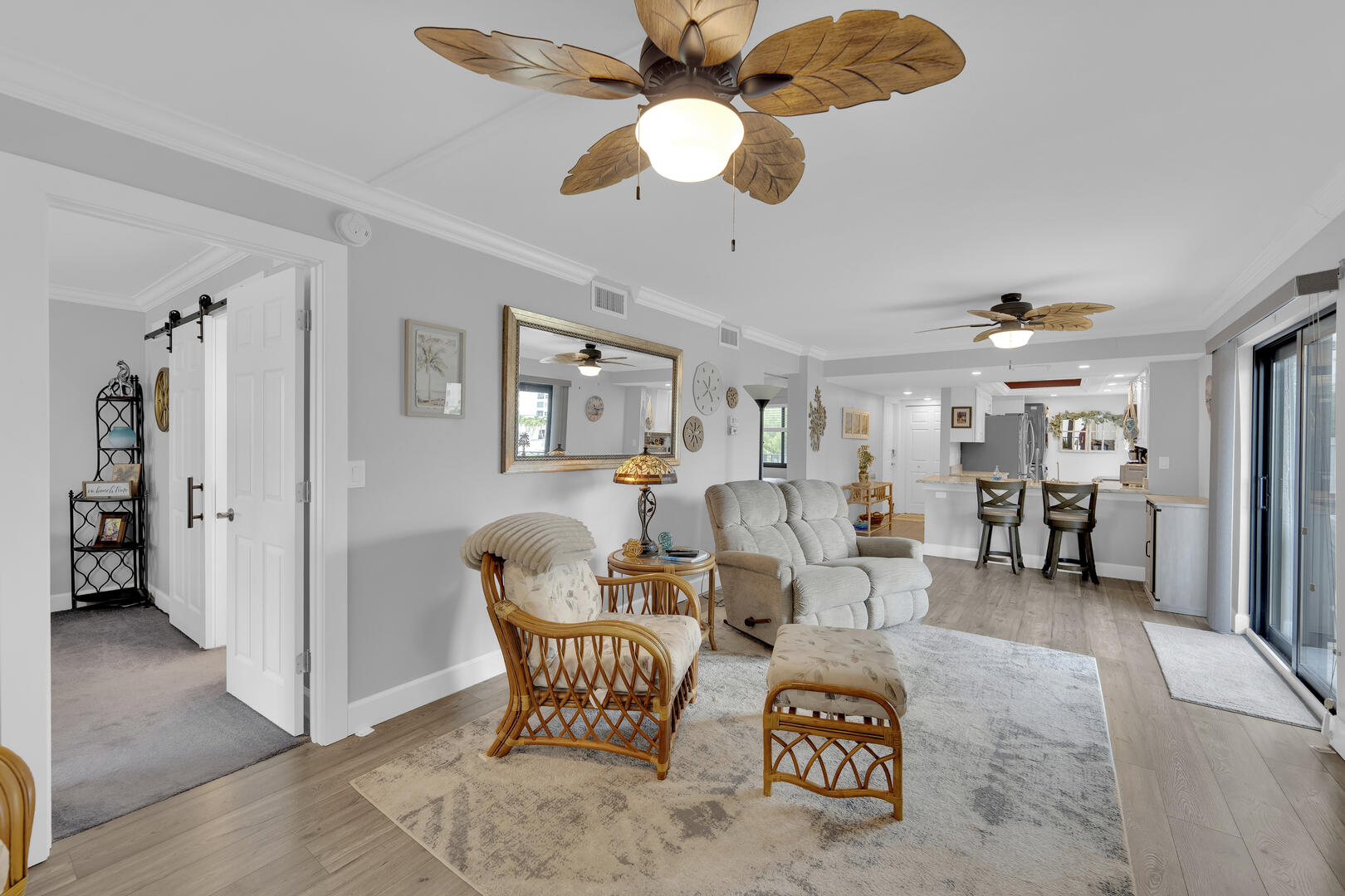 Fairview Isles 121 is a corner unit, allowing natural sunlight to flood the condo