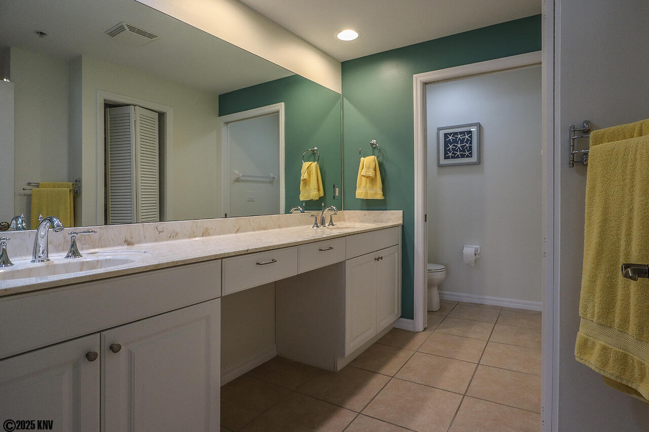 Master Bath En Suite has a huge vanity and a Walk In Shower