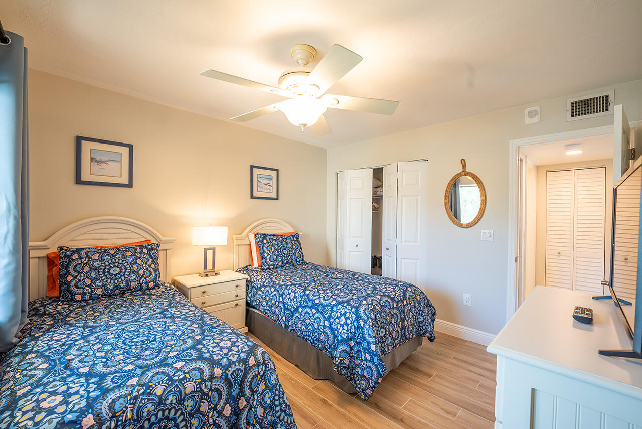 Your guests will drift into peaceful sleep in their bedroom with fresh linens