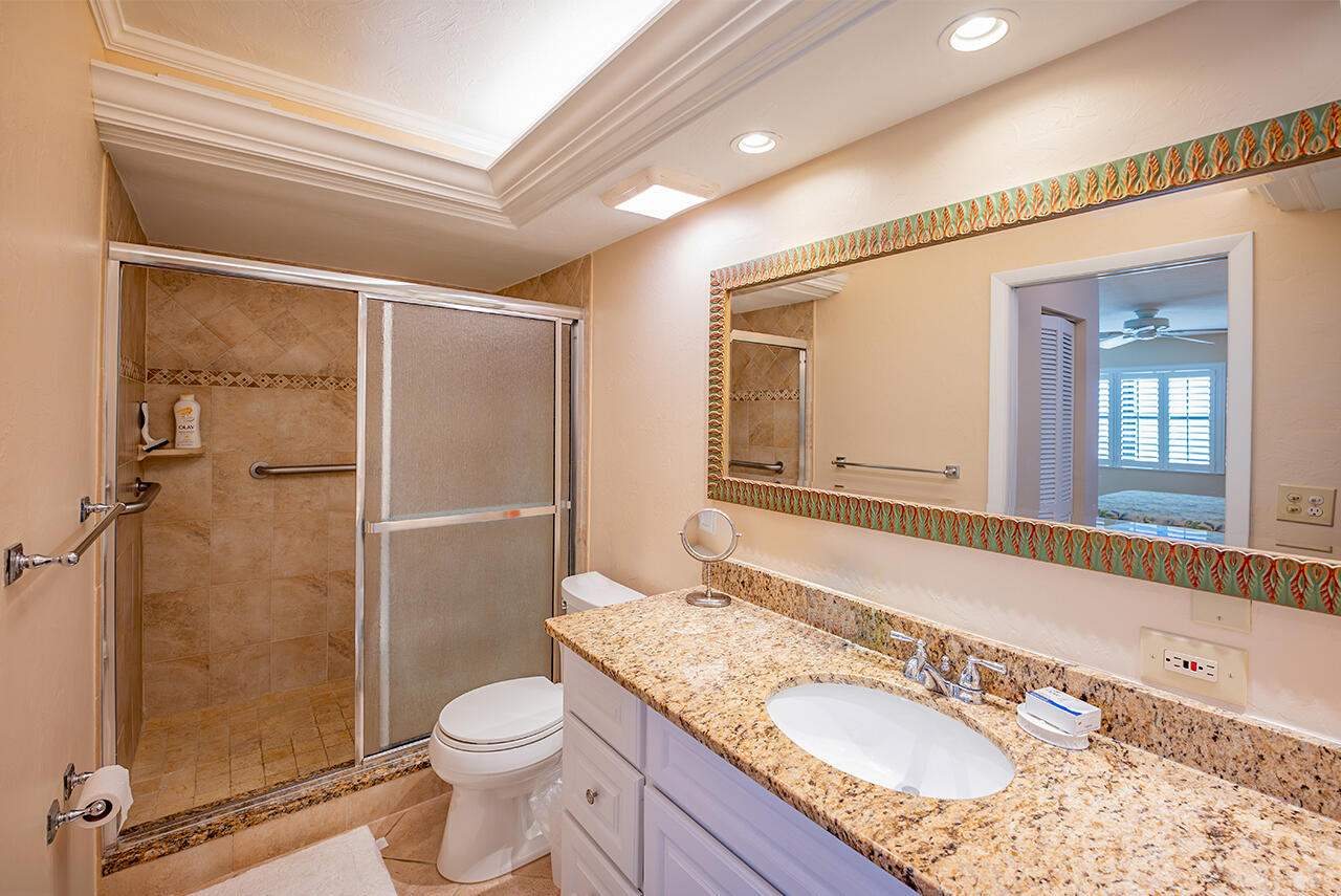 Newly Remodeled Master Bath En Suite has a Walk In Shower