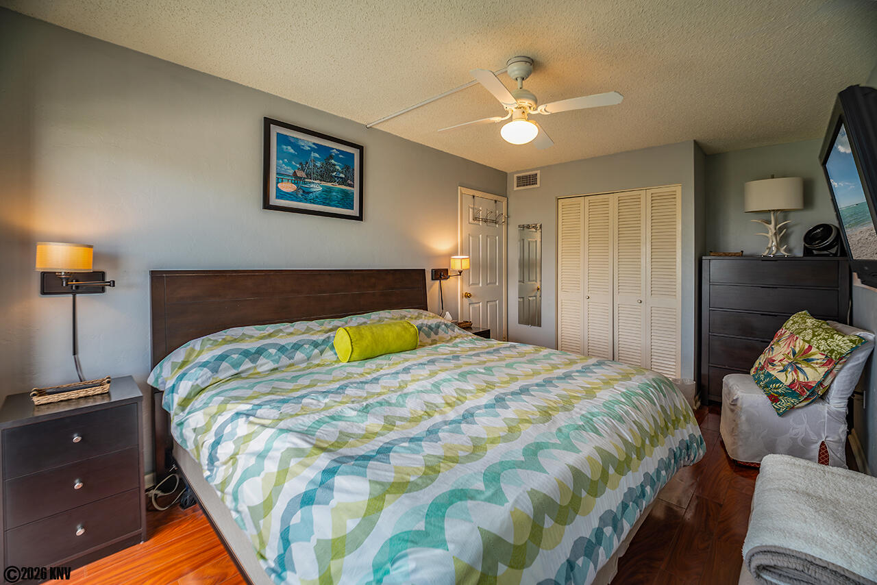 A King Sized Bed greets you after a full day at the beach