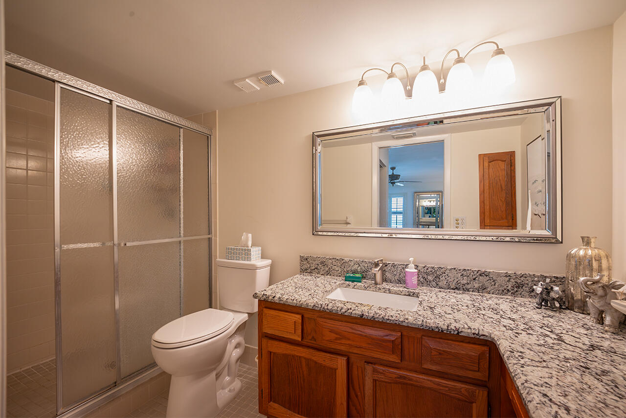 Master Bath has a Walk In Shower