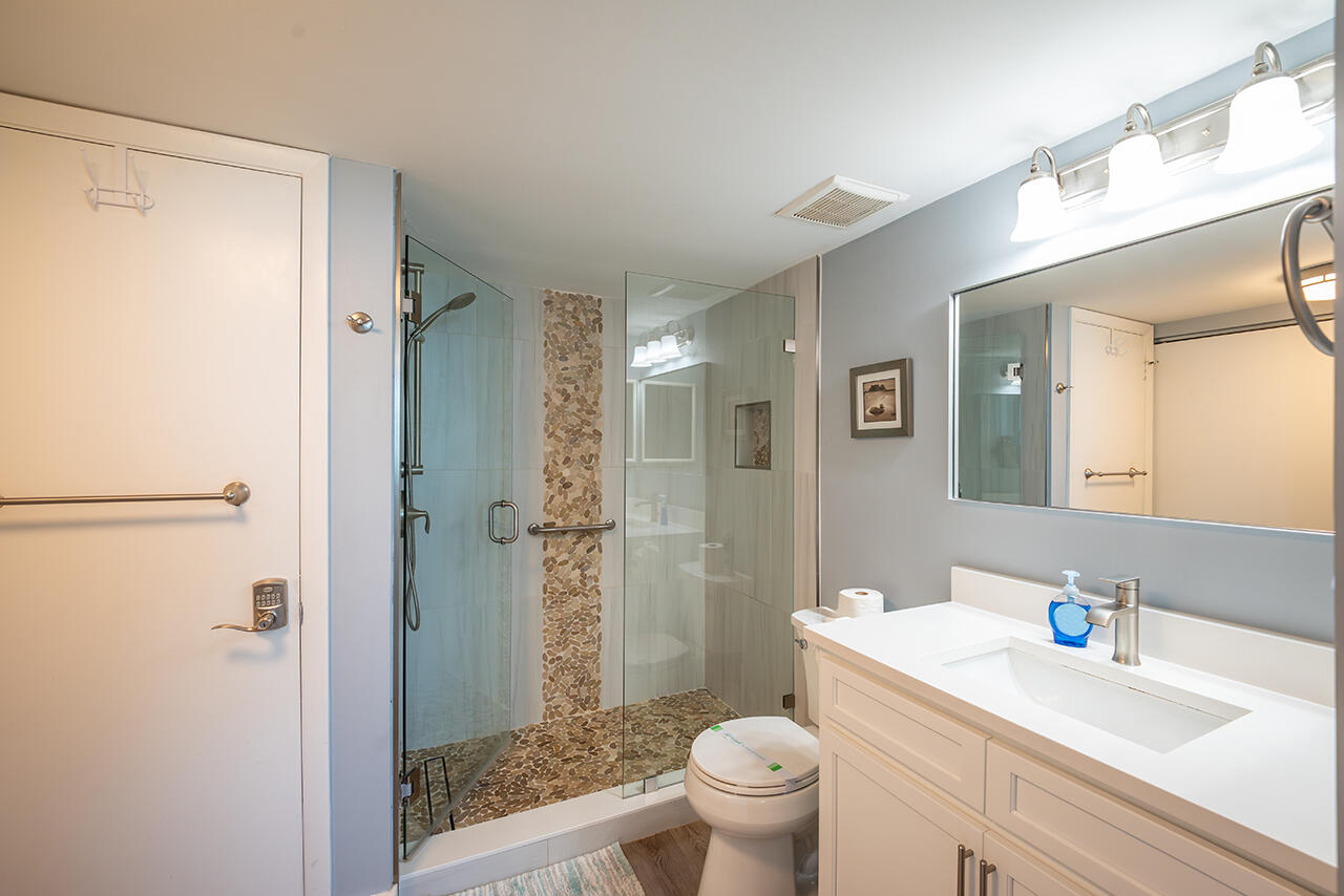 Full Bath has a Walk In Shower