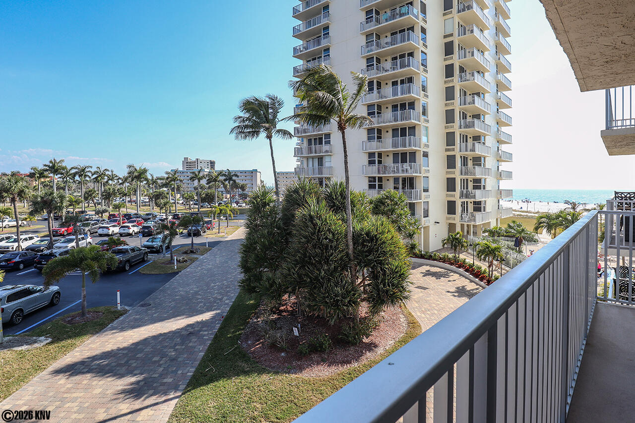 Balcony view of the pool and Gulf