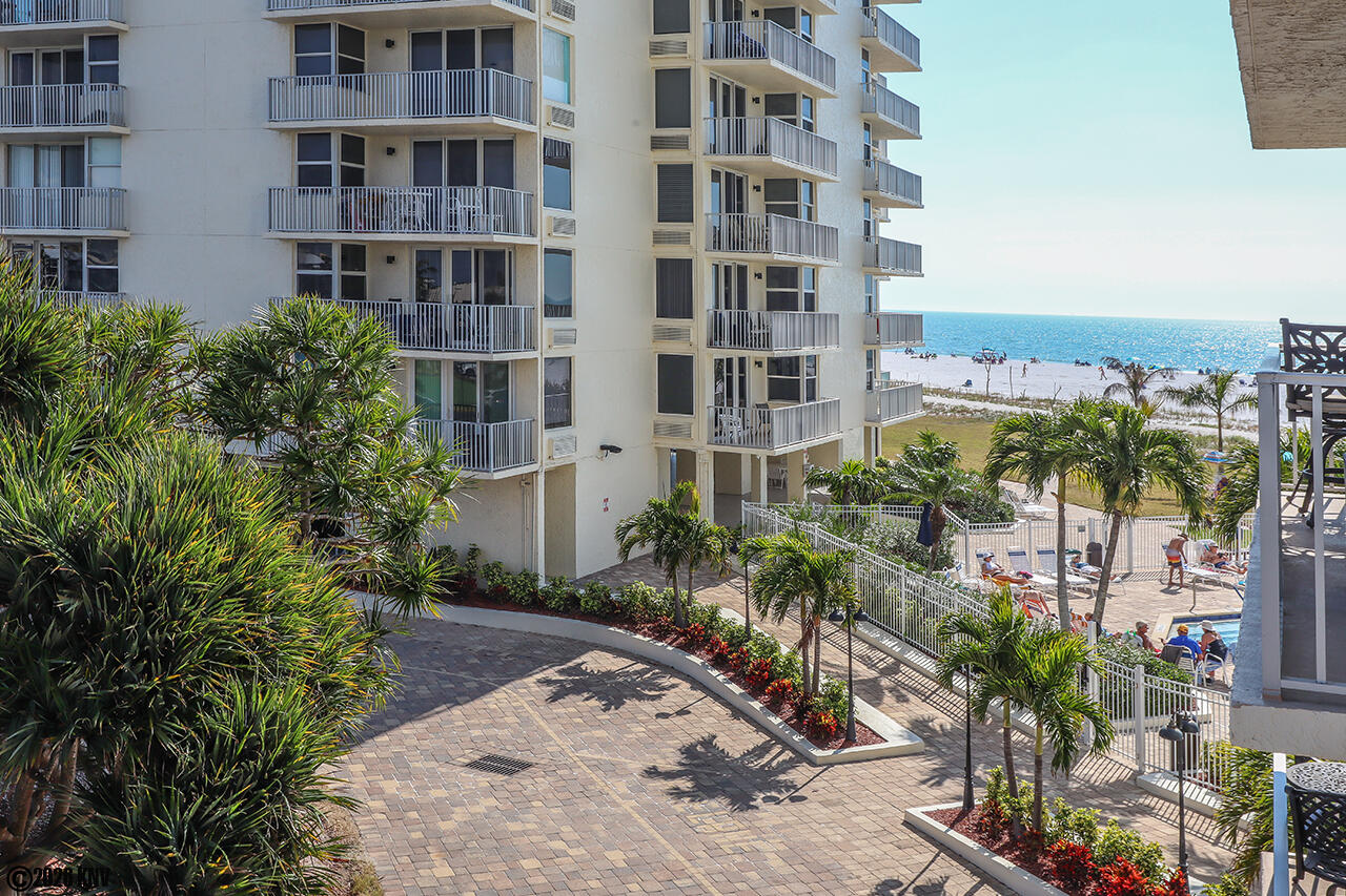 Balcony's View of the Pool and Gulf