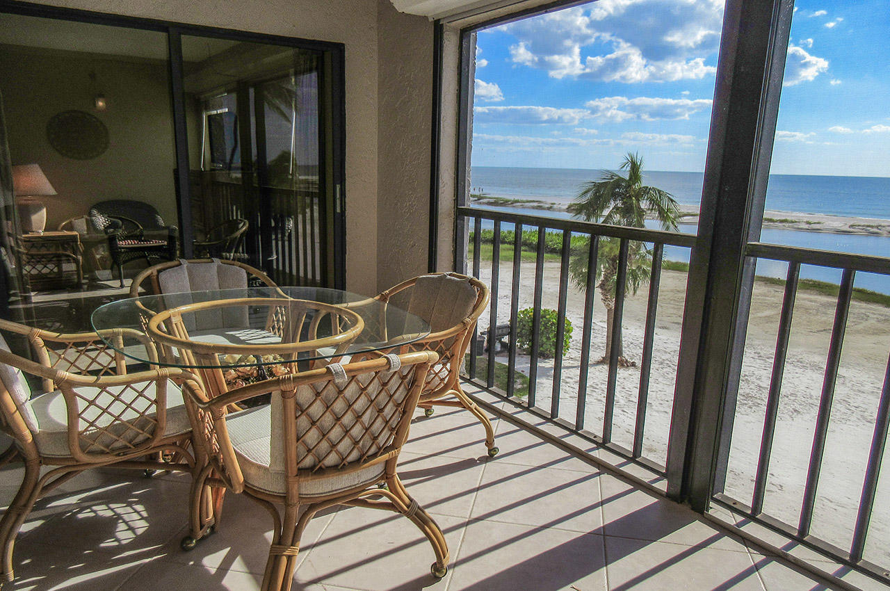 Beautiful Screened In Lanai with Sweeping Gulf Views at Eden House 302