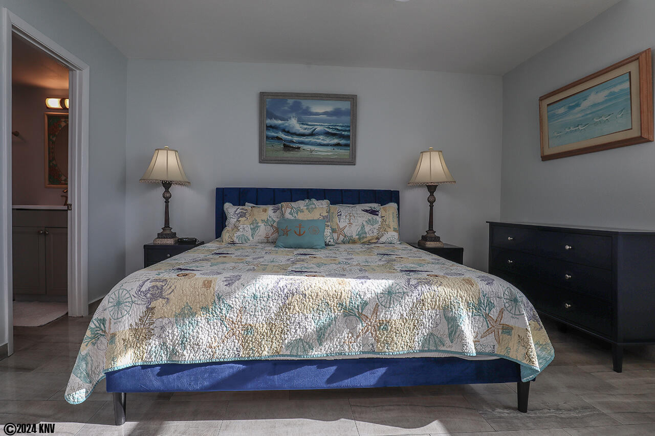 King Sized Bed awaits you after a full day at the beach