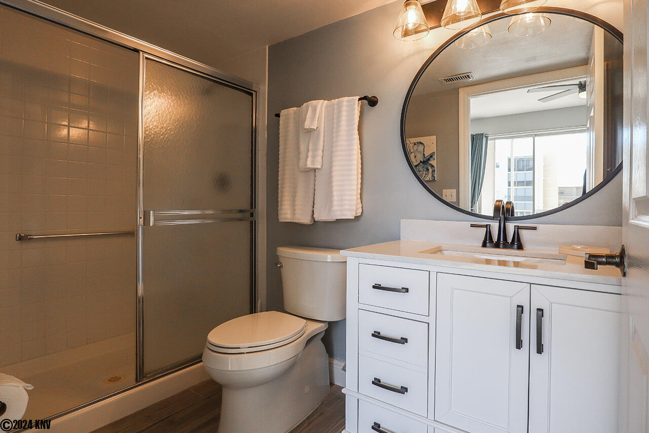 Master Bath has a Walk In Shower