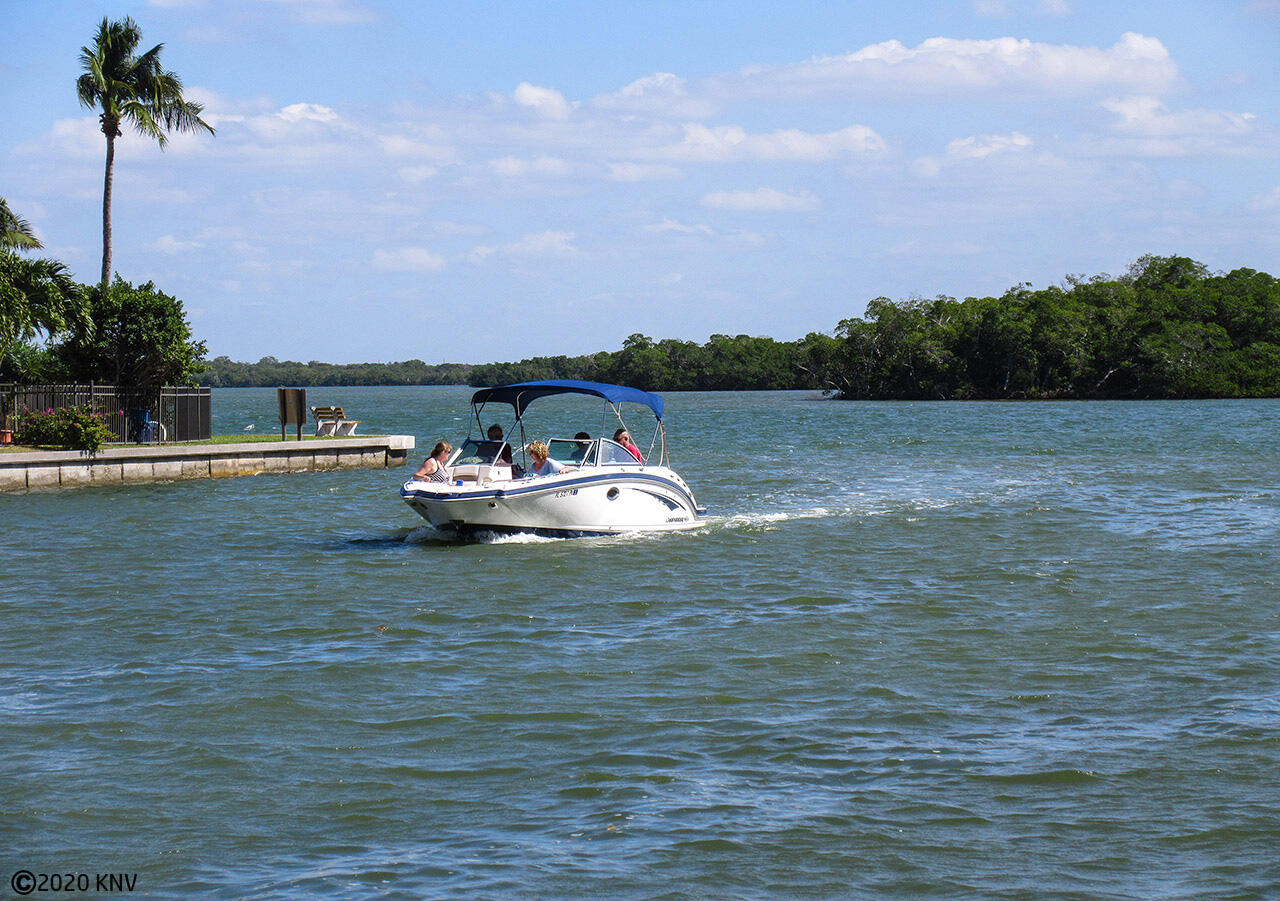 Watch the boats on their way out to the Bay and then minutes to the Gulf
