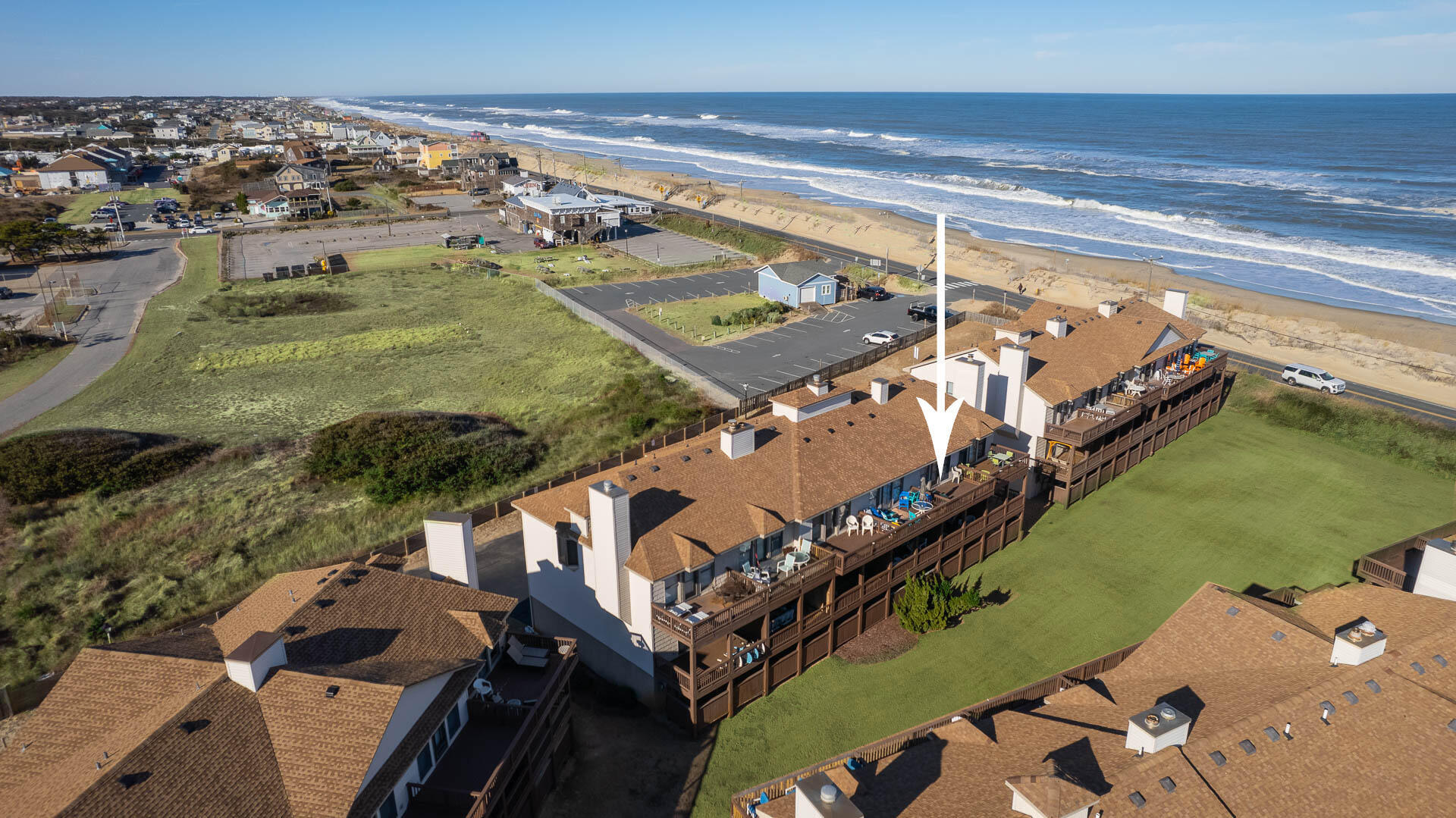 Better Sand at Sea Dunes Semi-Oceanfront 2 Bedroom Townhome + Direct Beach Access!: vacation rental in Kill Devil Hills, Outer Banks