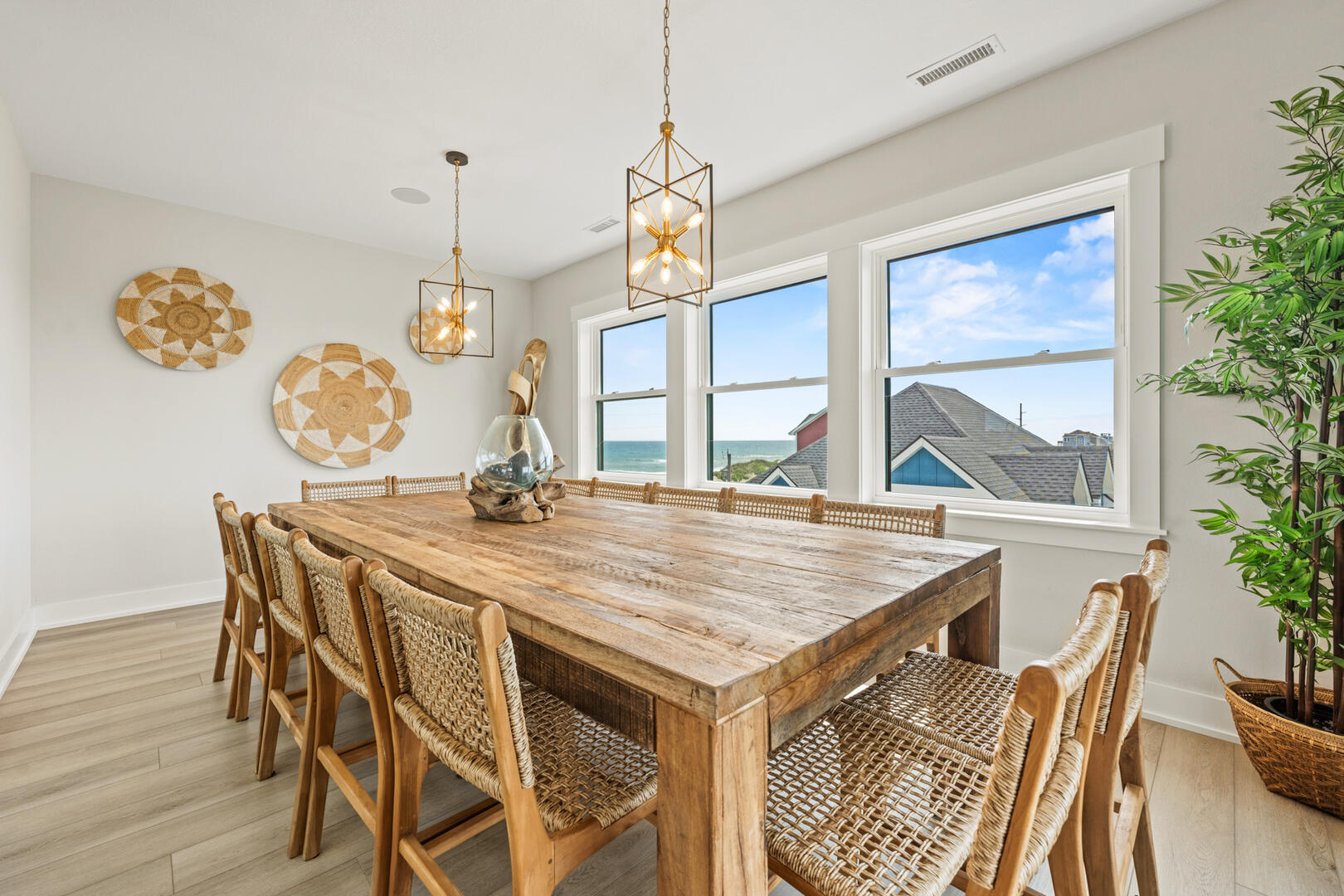 Dining Room with Balcony and Sound Views on the Fourth Level