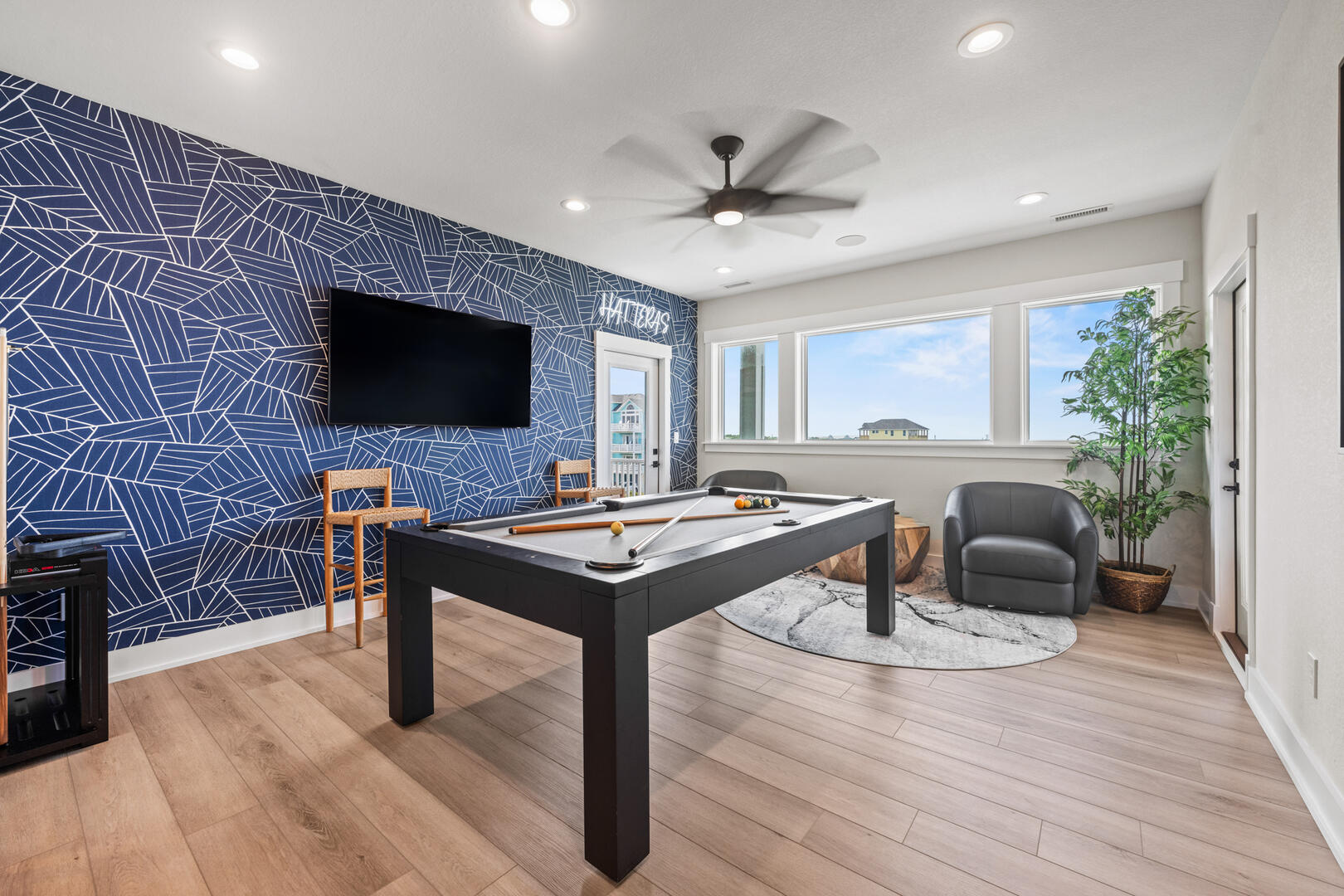 Ocean Lounge with Pool Table with Sound Views on Third Level - Edited